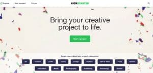 Crowdfunding platforms like Kickstarter, GoFundMe, and Indiegogo